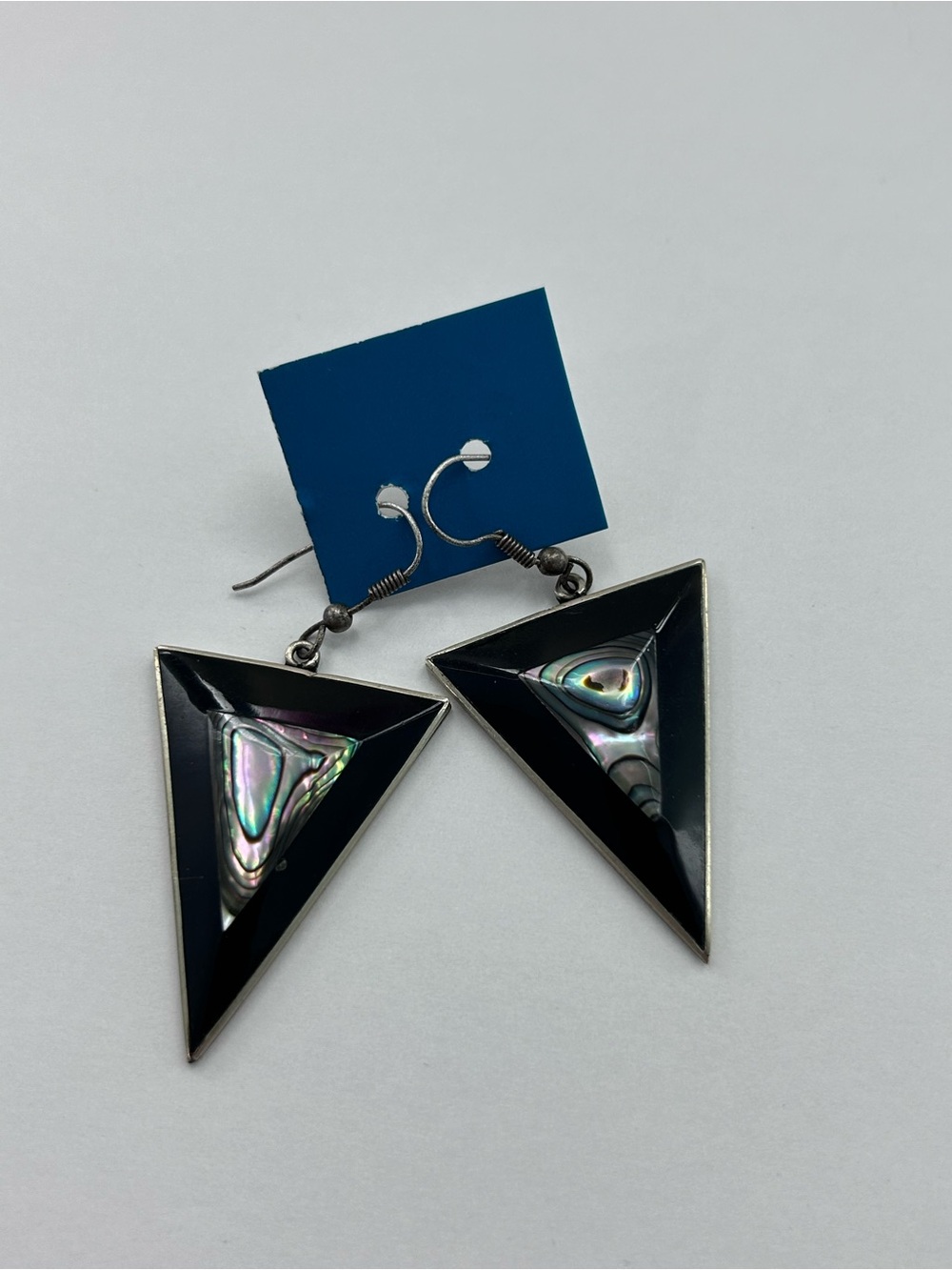 geometric triangle earrings